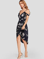 Custom Ladies Deep V Neck Dress