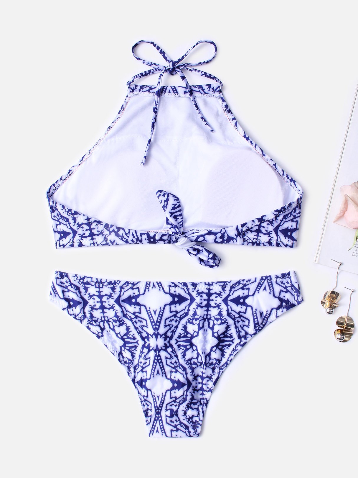 NEW FEELING Womens Blue Bikinis