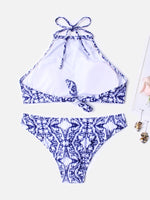 NEW FEELING Womens Blue Bikinis