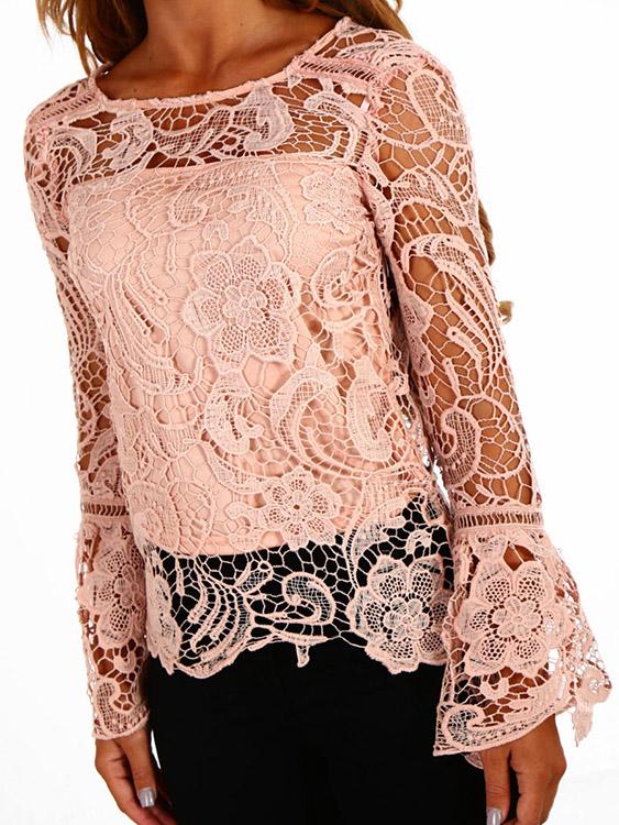 OEM Ladies Pink Blouses