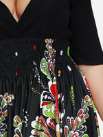 ODM Ladies Half Sleeve Plus Size Dress