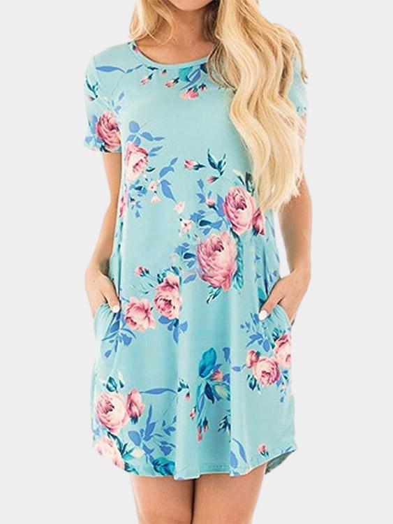 ODM Ladies Short Sleeve Mini Dresses