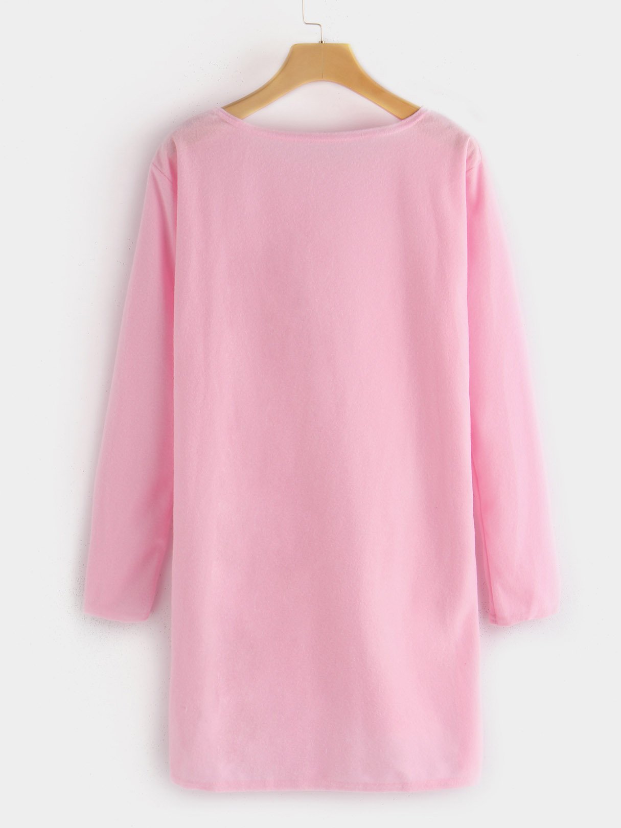 NEW FEELING Womens Pink Shirt Dresses