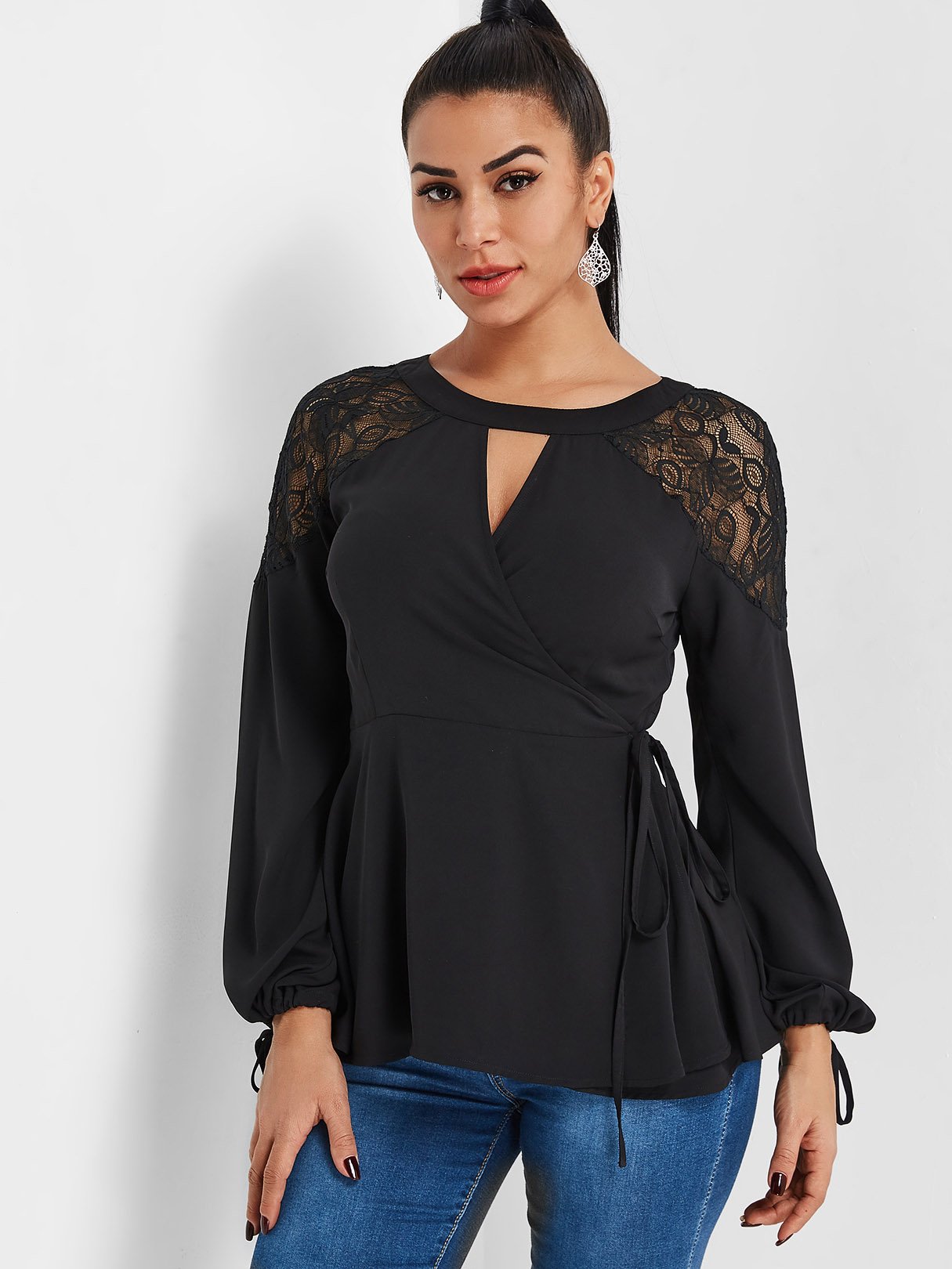 ODM Ladies Long Sleeve Blouses