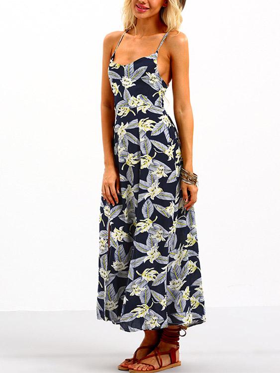 OEM Ladies Floral Maxi Dresses
