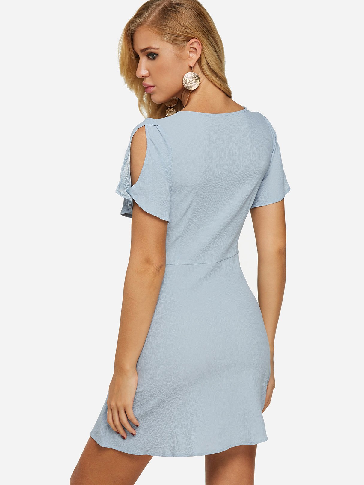 NEW FEELING Womens Blue Mini Dresses