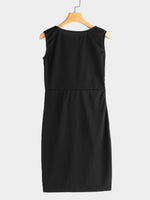 NEW FEELING Womens Black Midi Dresses
