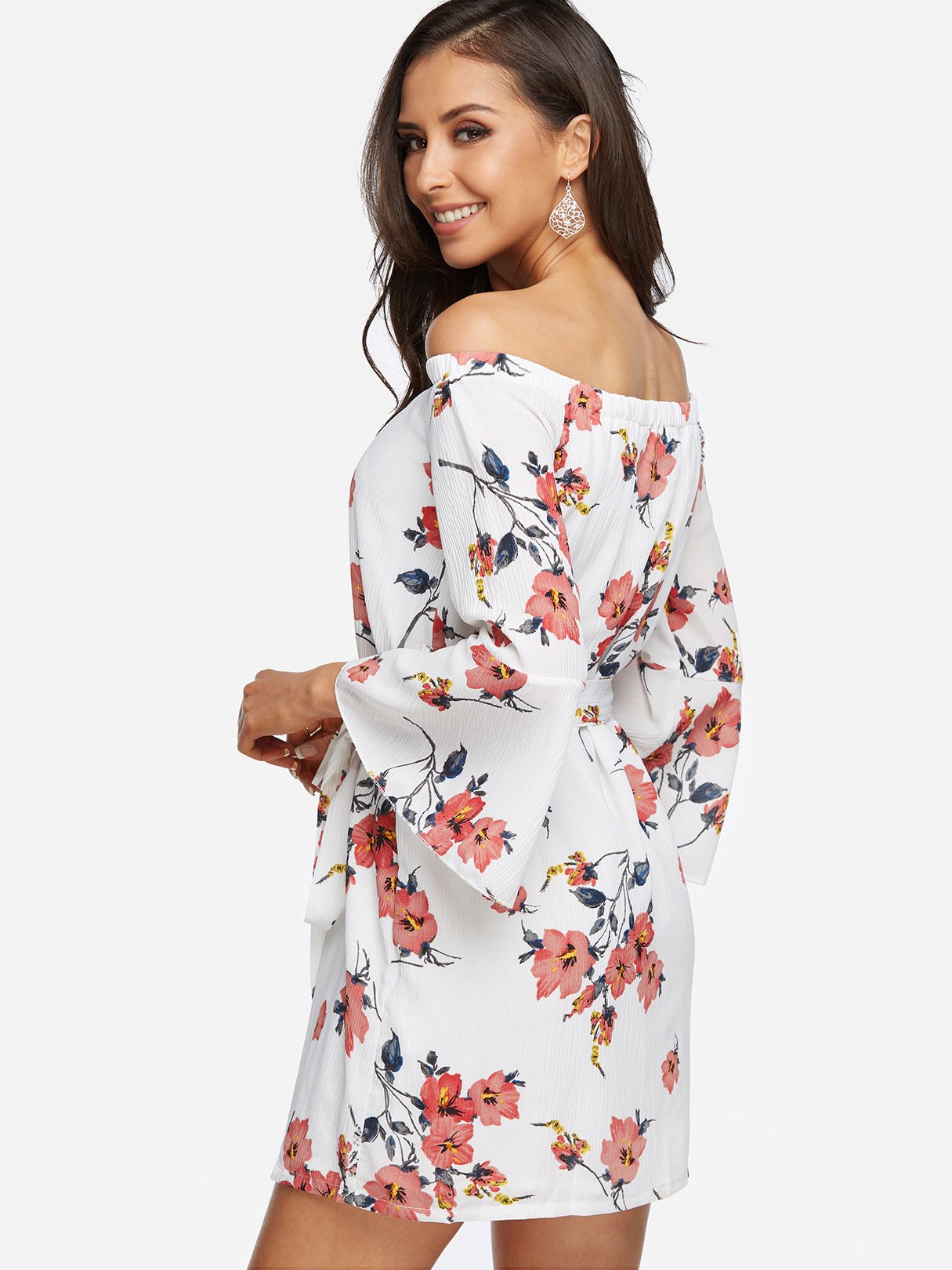 NEW FEELING Womens Floral Mini Dresses