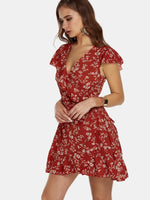 OEM Ladies Floral Mini Dresses