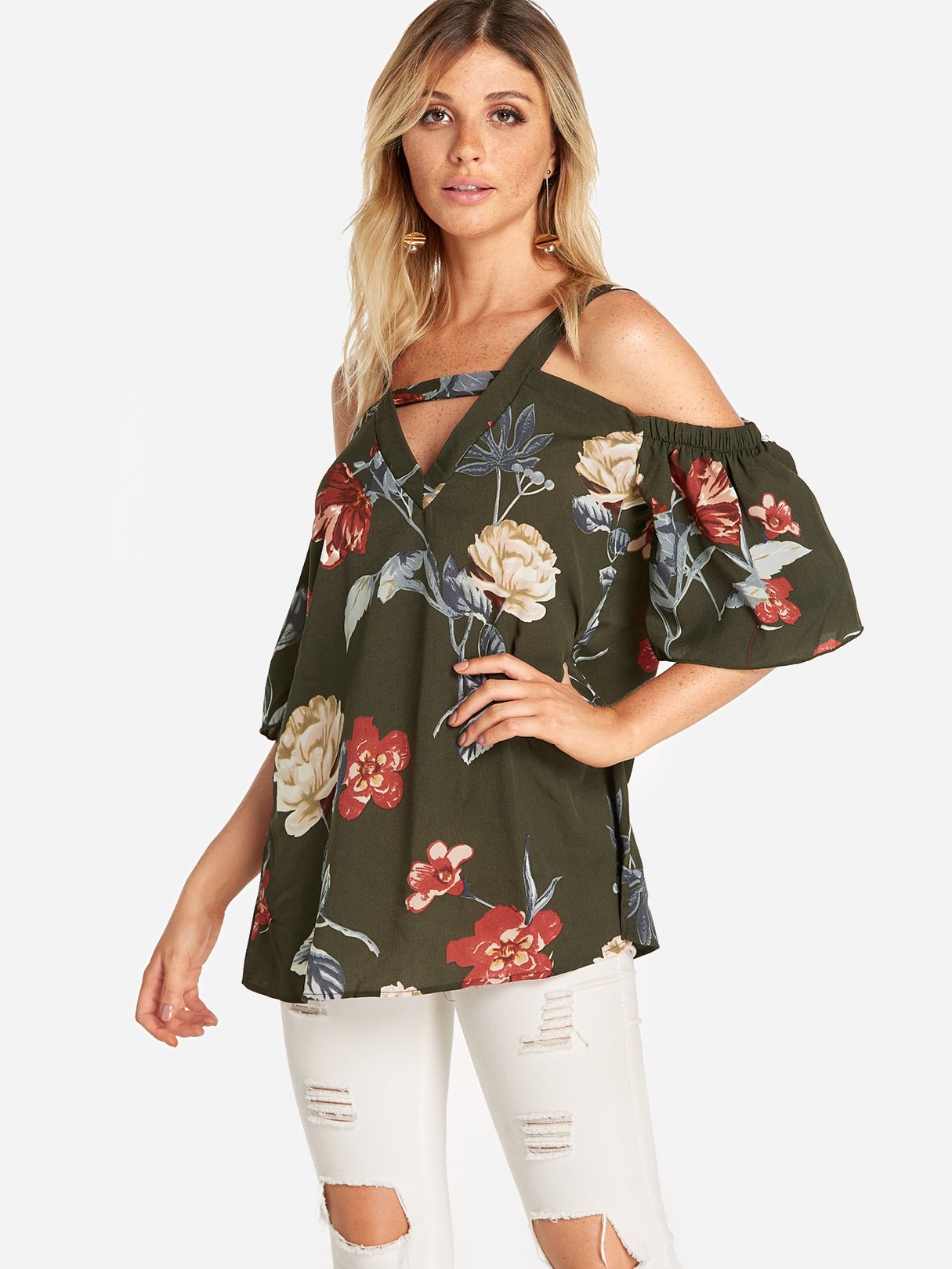 OEM Ladies Green Blouses