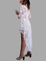 NEW FEELING Womens White Floral Dresses