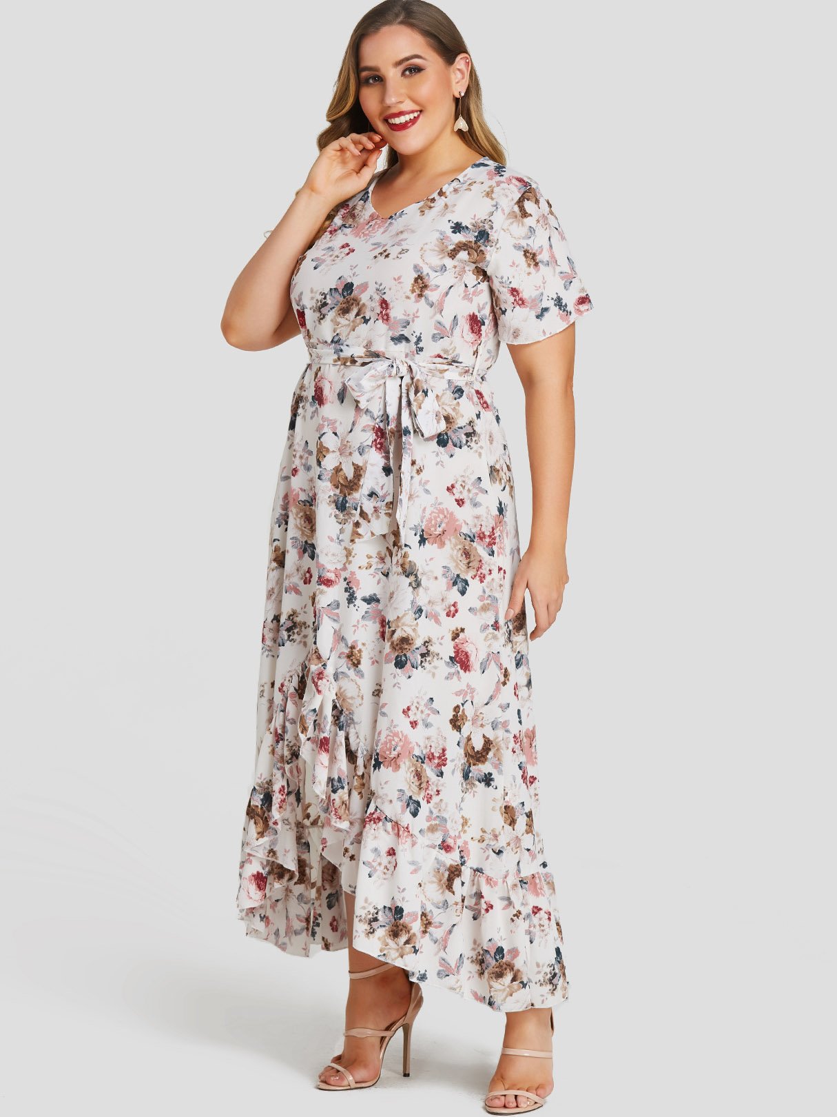 OEM Ladies White Plus Size Dresses