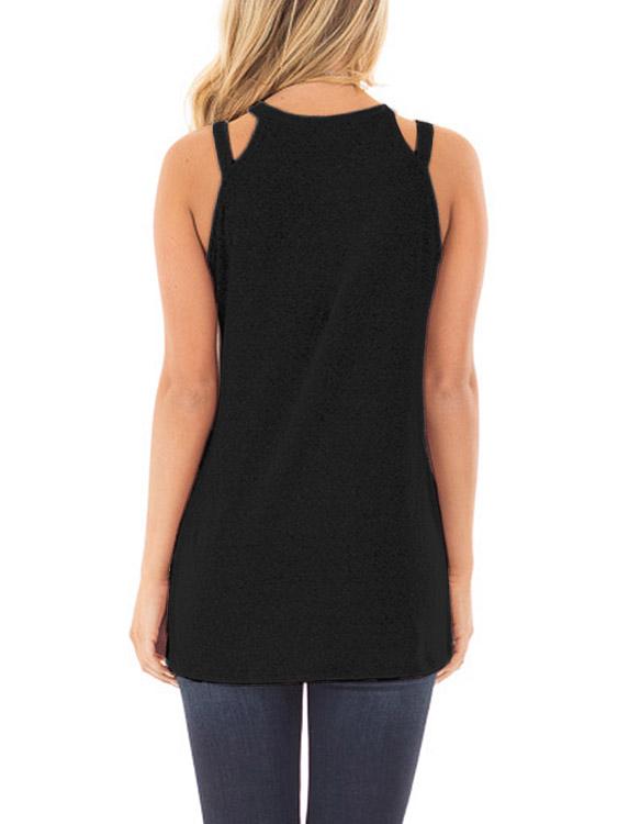 NEW FEELING Womens Black Camis