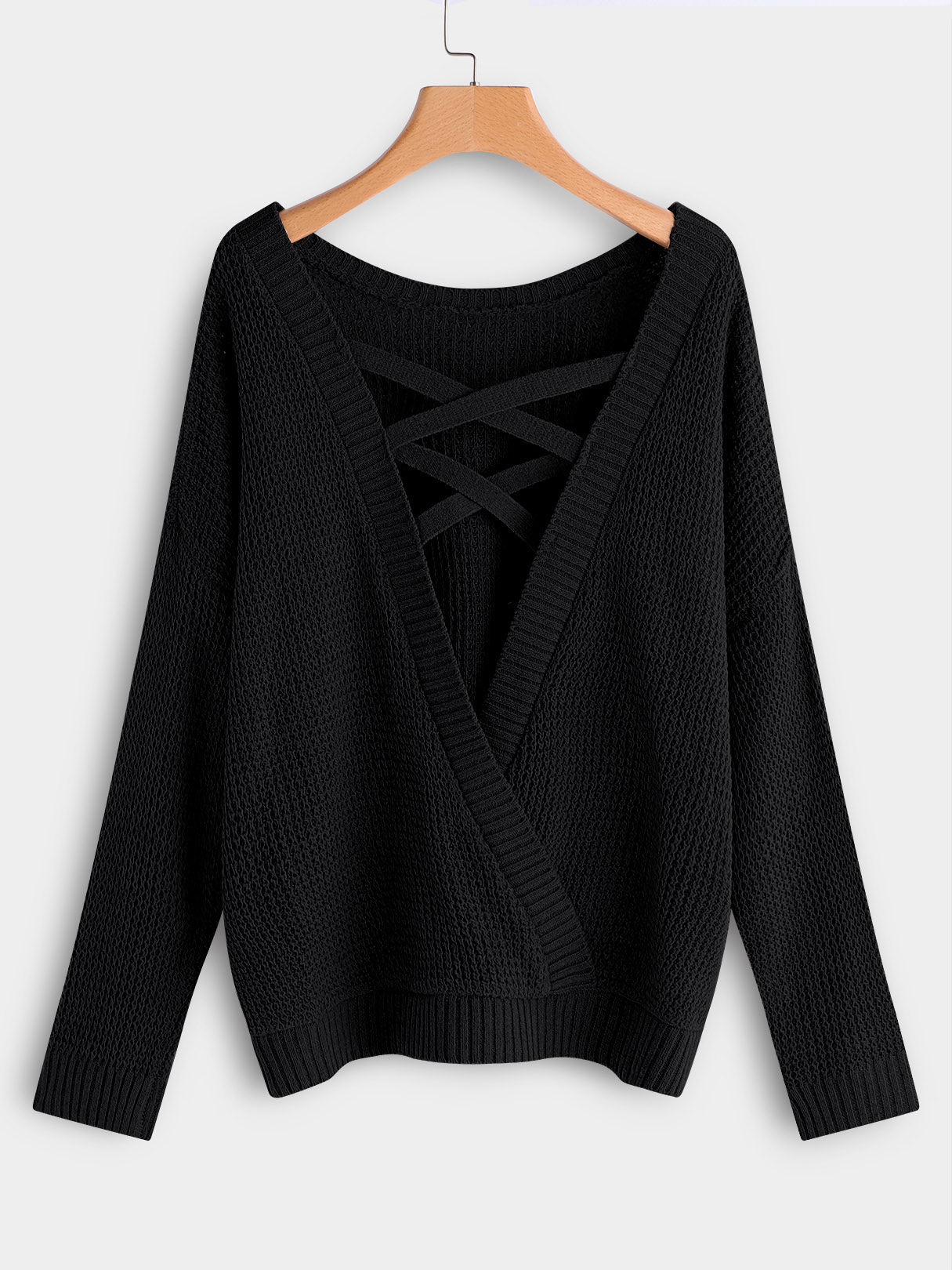 OEM ODM Ladies Plus Size Black Tops