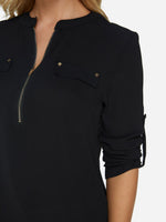 OEM ODM Ladies Burgundy Blouses