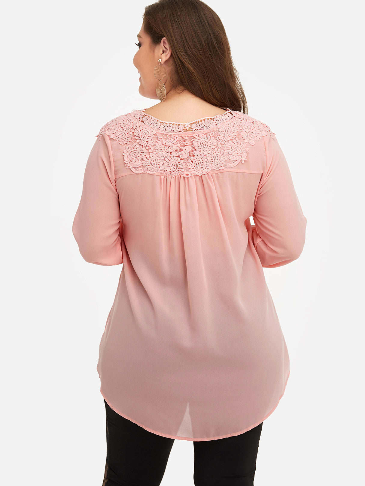 NEW FEELING Womens Pink Plus Size Tops