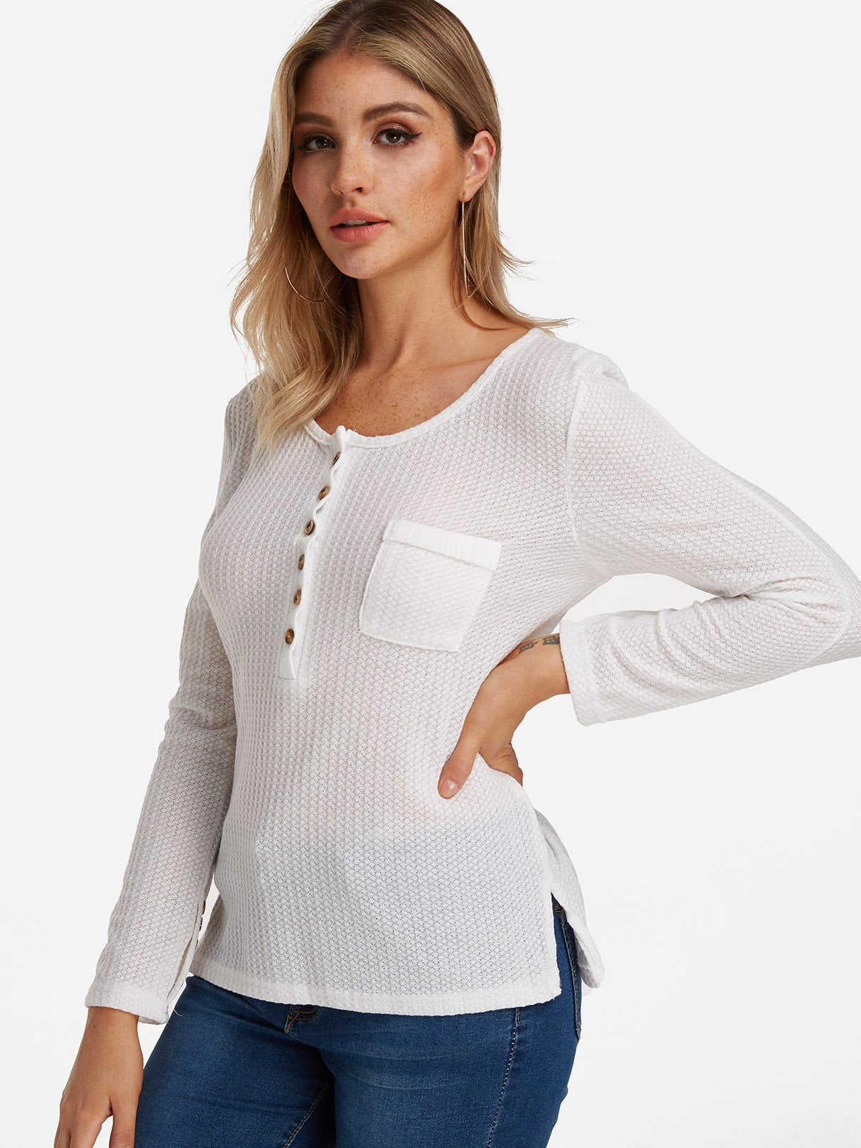 OEM Ladies White T-Shirts
