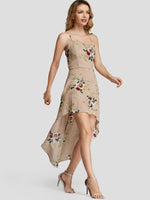 OEM Ladies Khaki Floral Dresses