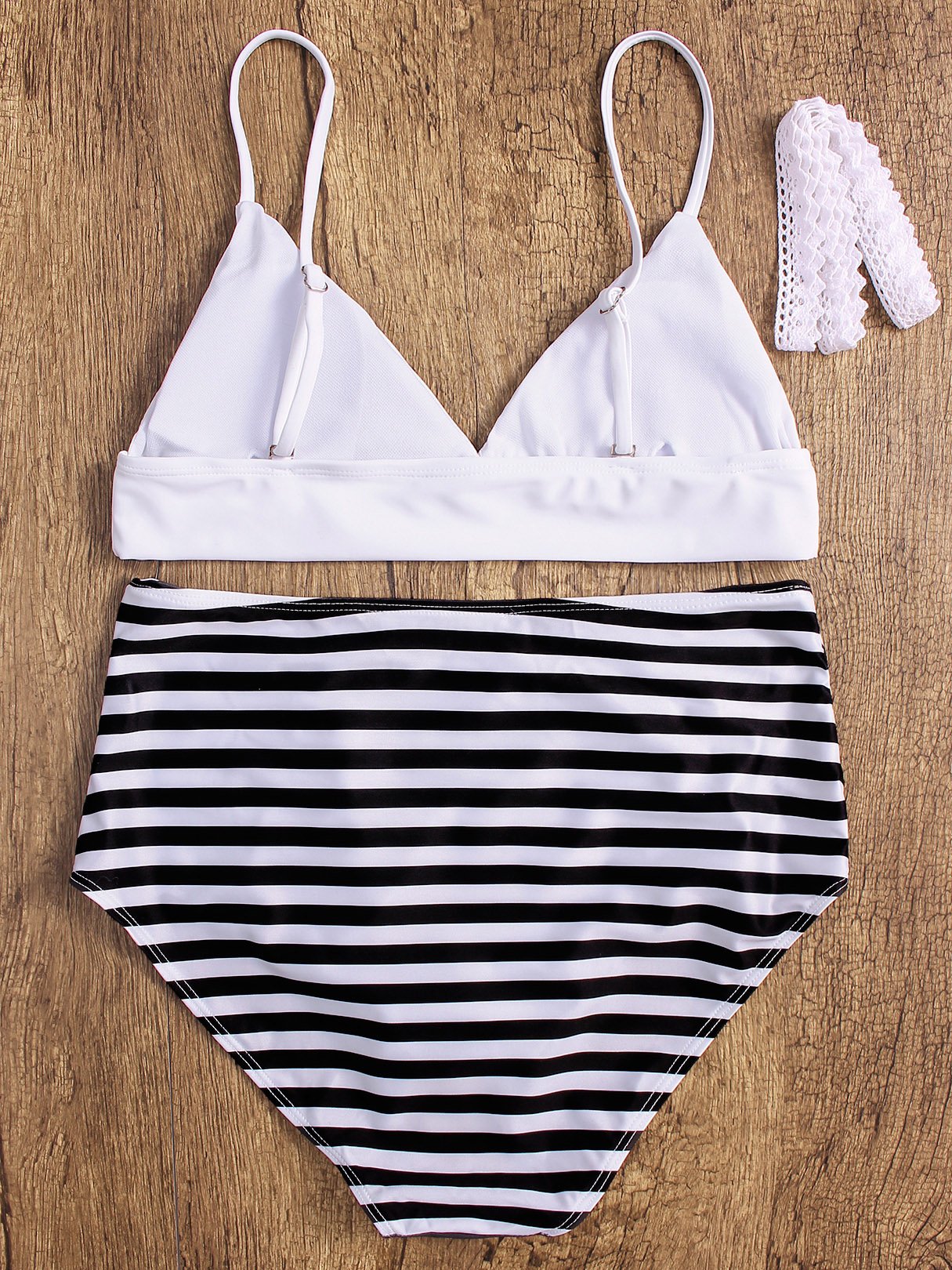 NEW FEELING Womens Black Bikinis