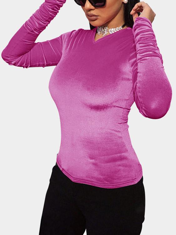 NEW FEELING Womens Rose T-Shirts