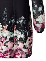 OEM Ladies Black Floral Dresses
