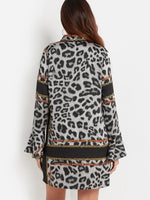 NEW FEELING Womens Leopard Casual Dresses