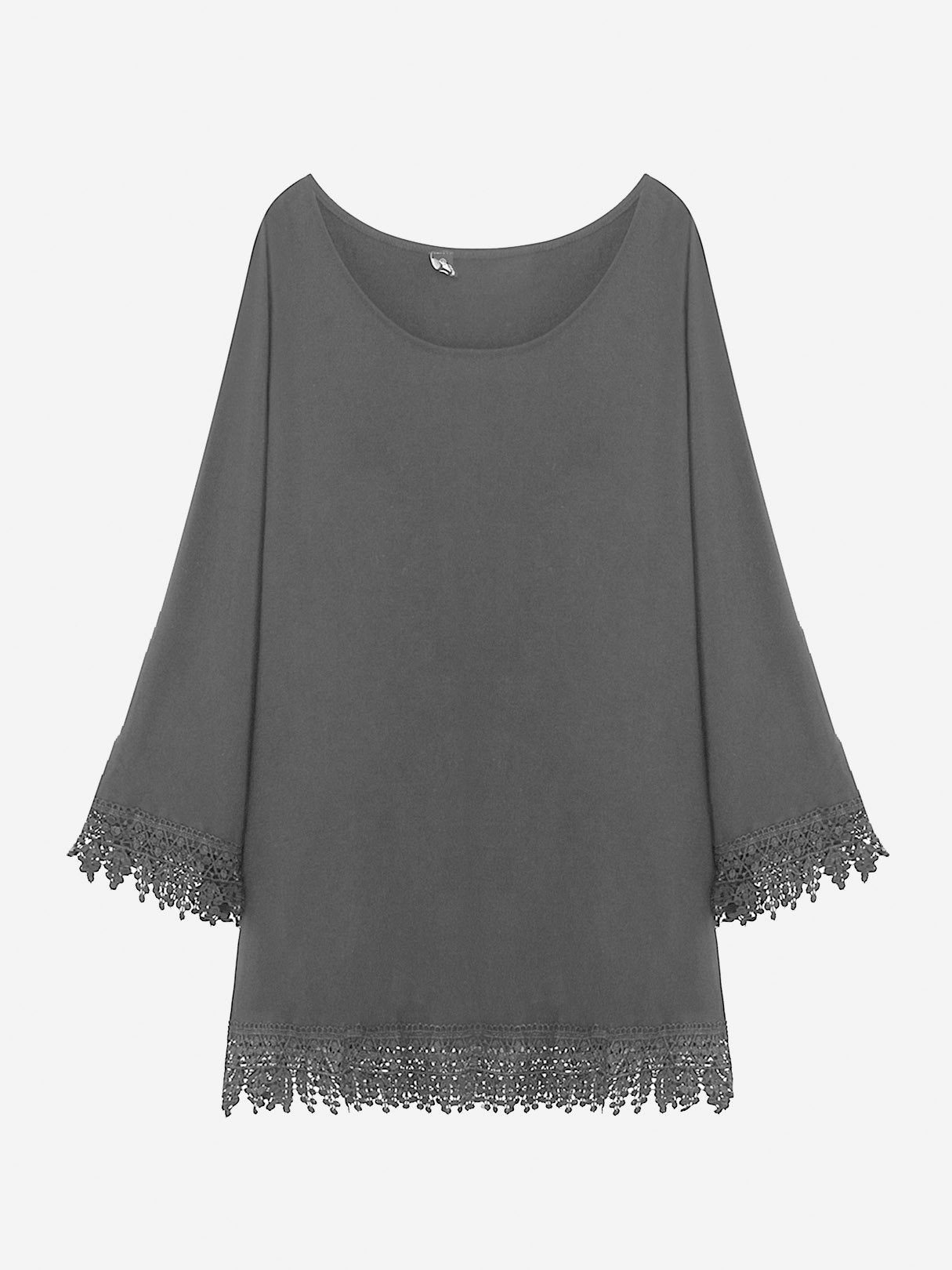 Wholesale Black Long Sleeve Lace Casual Dress