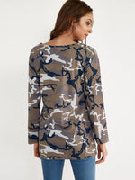 NEW FEELING Womens Camo T-Shirts