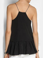 NEW FEELING Womens Black Camis