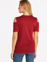 NEW FEELING Womens Red T-Shirts