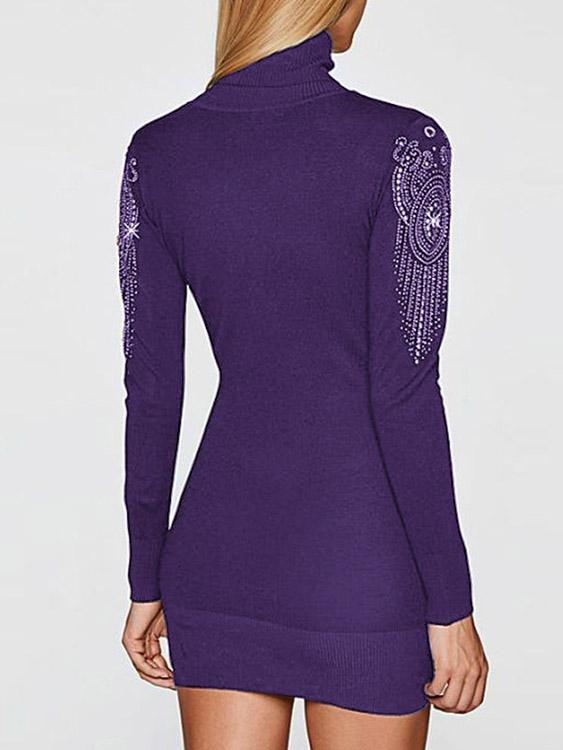 NEW FEELING Womens Purple Mini Dresses