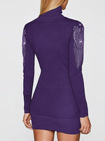 NEW FEELING Womens Purple Mini Dresses