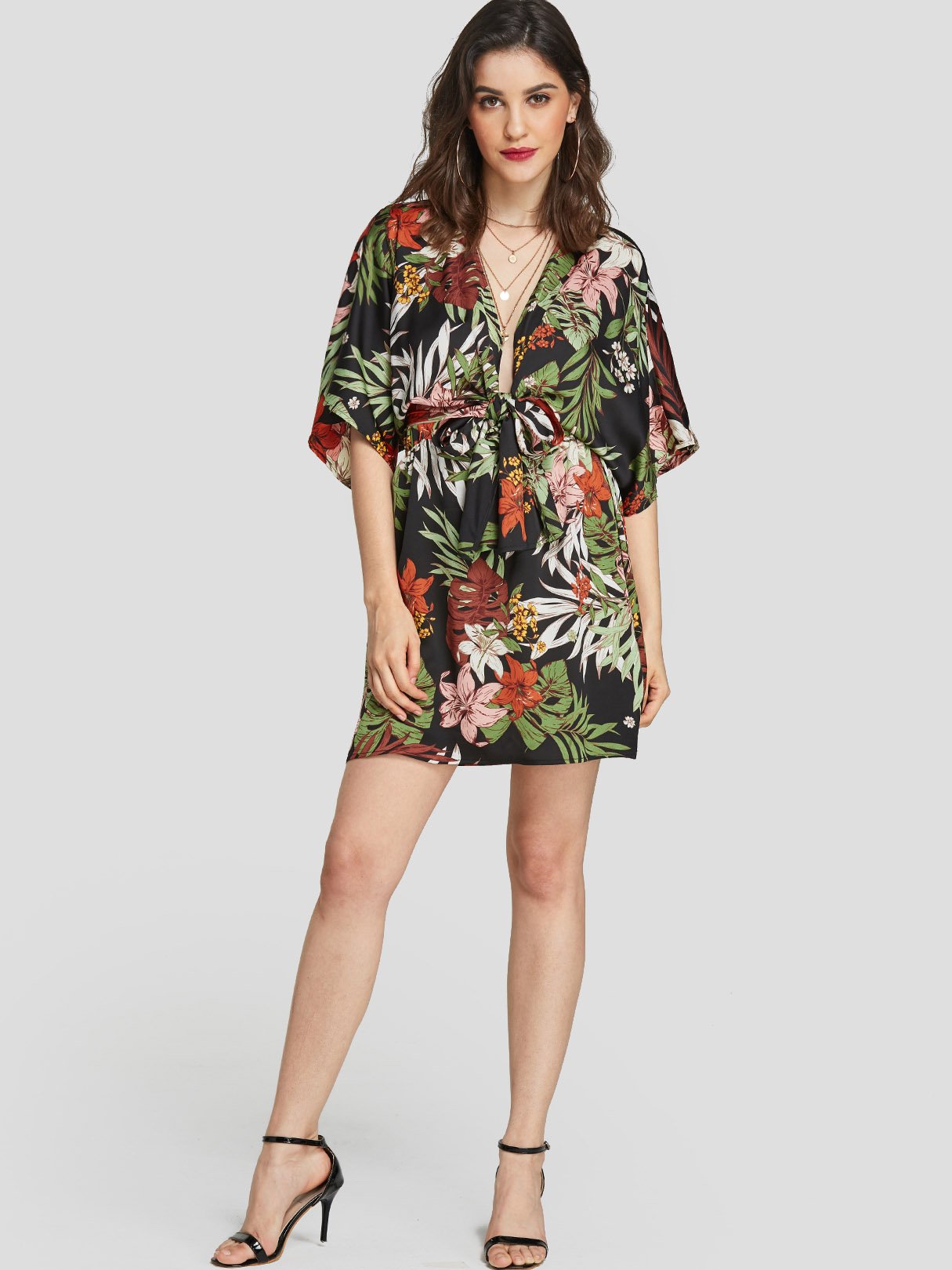 NEW FEELING Womens Floral Floral Dresses