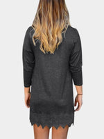 NEW FEELING Womens Dark Grey Mini Dresses