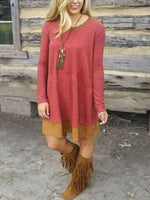 OEM Ladies Red Midi Dresses