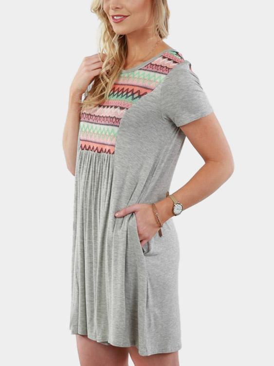 NEW FEELING Womens Grey Mini Dresses