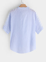 NEW FEELING Womens Blue Plus Size Tops