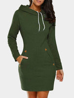 NEW FEELING Womens Green Casual Dresses