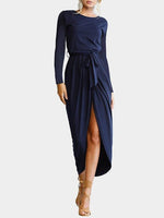 OEM Ladies Navy Maxi Dresses