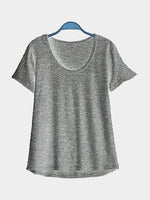 Wholesale Round Neck Short Sleeve Gray T-Shirts