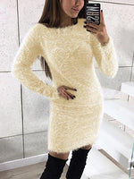 OEM Ladies Beige Mini Dresses