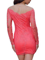 NEW FEELING Womens Orange Mini Dresses