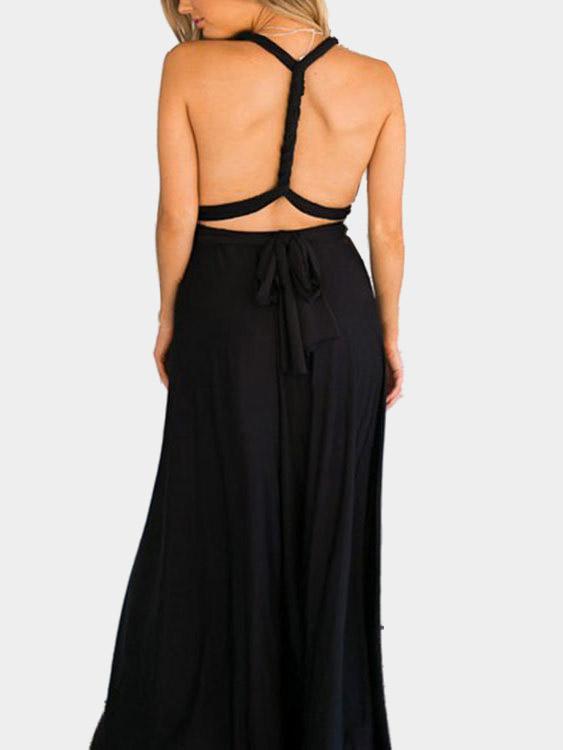 NEW FEELING Womens Black Maxi Dresses