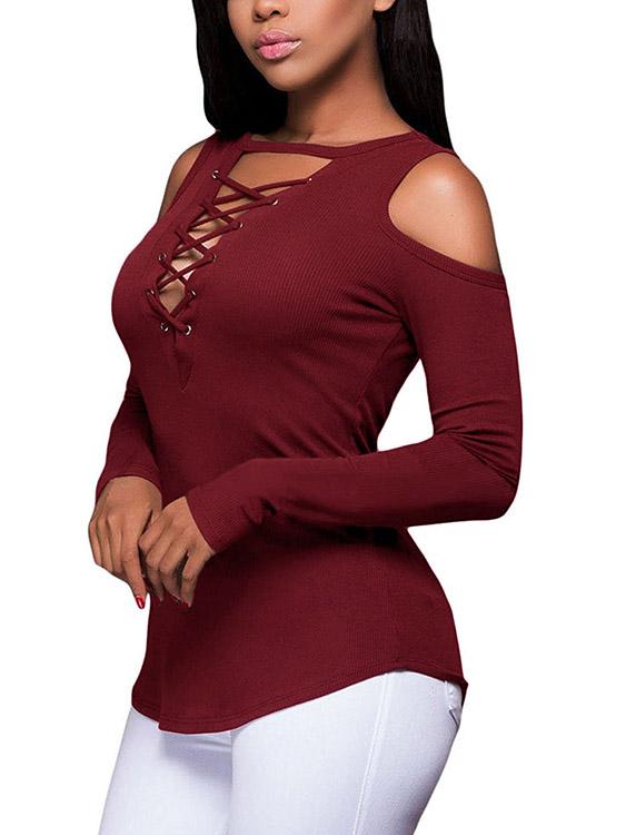OEM Ladies Burgundy T-Shirts