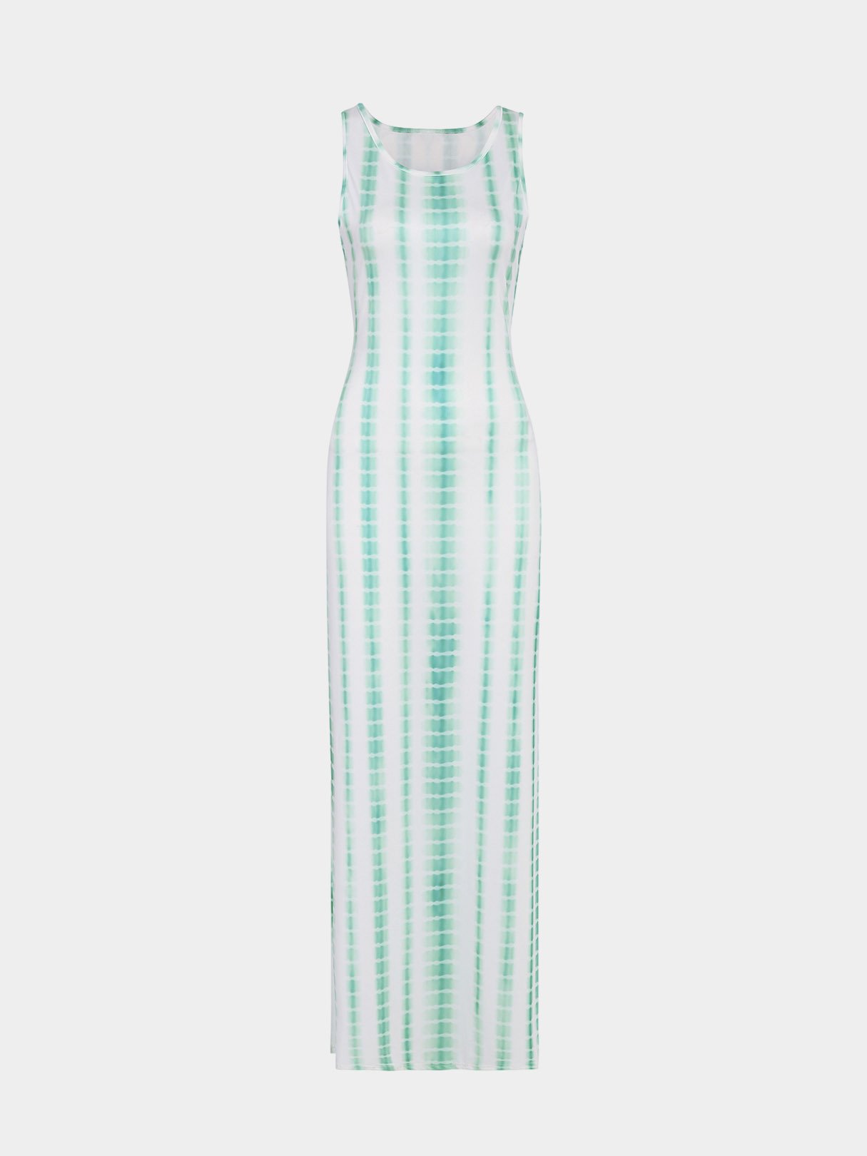 Wholesale Round Neck Sleeveless Snake Maxi Dress