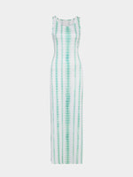 Wholesale Round Neck Sleeveless Snake Maxi Dress