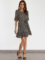 ODM Ladies Half Sleeve Mini Dresses