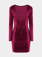 NEW FEELING Womens Burgundy Sexy Dresses