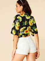 ODM Ladies Short Sleeve Blouses