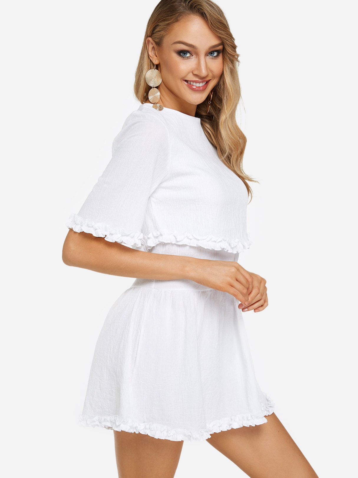 OEM Ladies White Casual Dresses